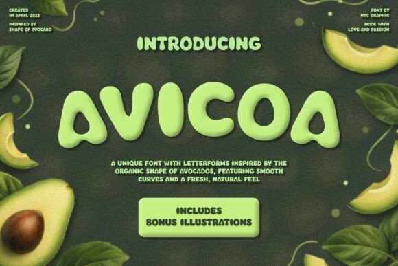Avicoa: The Organic Display Font for Handmade Brands