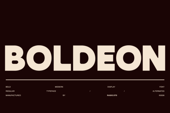 Boldeon: The Bold Typeface That Elevates Handmade Product Design