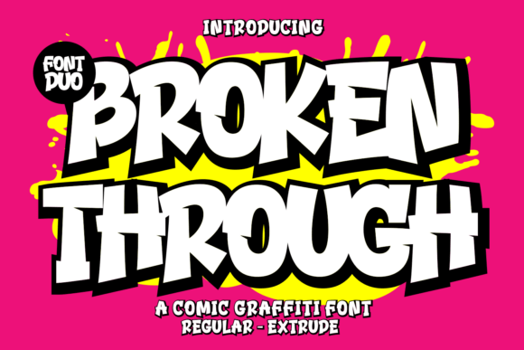 Broken Through: A Versatile Display Typeface for Bold Brand Identity