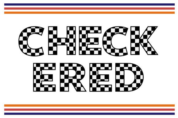 Checkered: A Bold Display Font for Real-World Branding