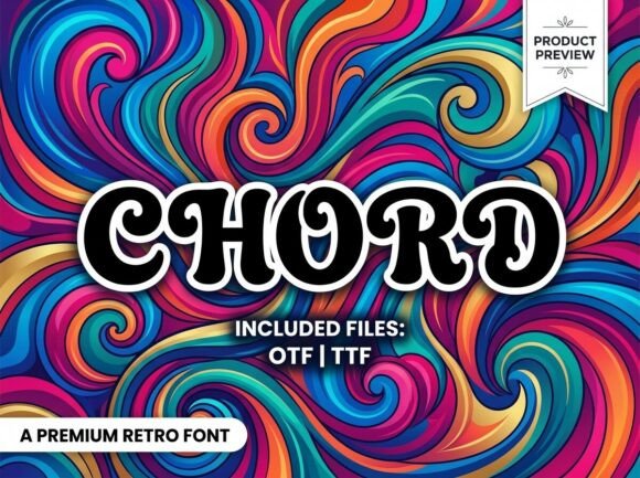 Chord: The Groovy Display Typeface for Editorial Design