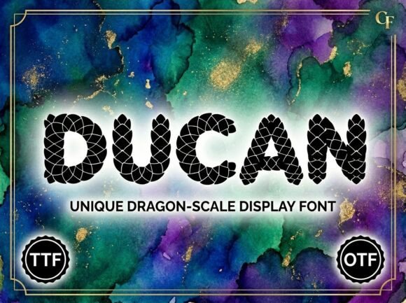 Designing with Ducan: A Font Inspired by Mythical Beauty