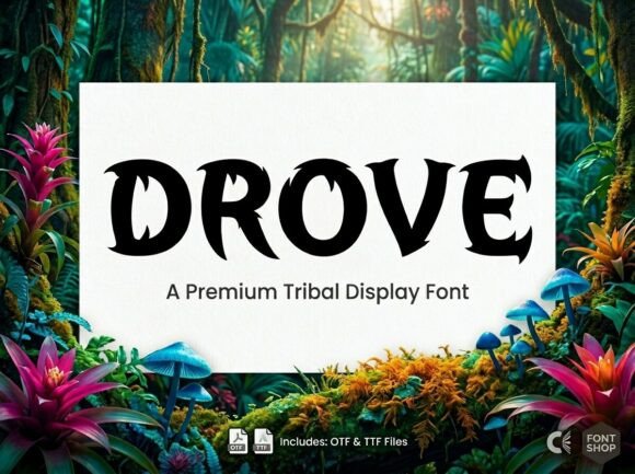 Drove: The Gothic-Tribal Typeface That Powers Bold Campaigns