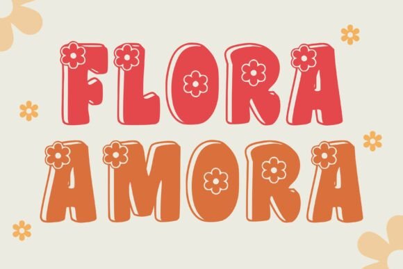Flora Amora: A Playful Display Font for Editorial Design