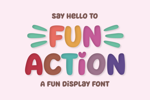 Fun Action: The Vibrant Display Font That Brings Brand Identity to Life