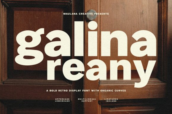Galina Reany: The Bold Display Typeface for Handmade Branding