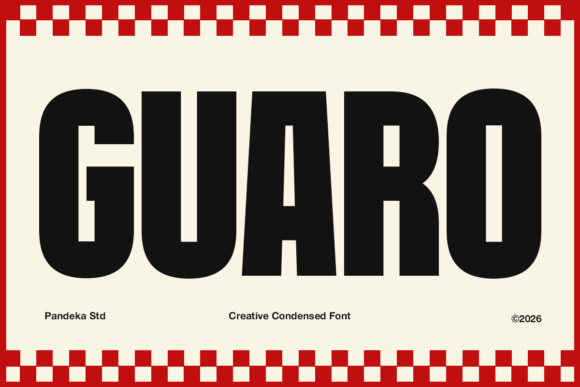 Guaro: The Bold Display Typeface for High-Energy Campaigns