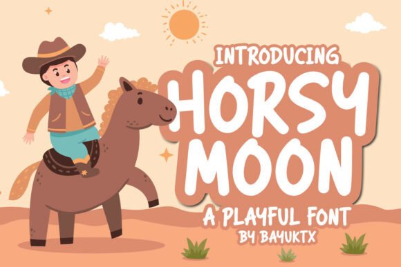 Horsy Moon: A Playful Display Typeface for Creative Web Design