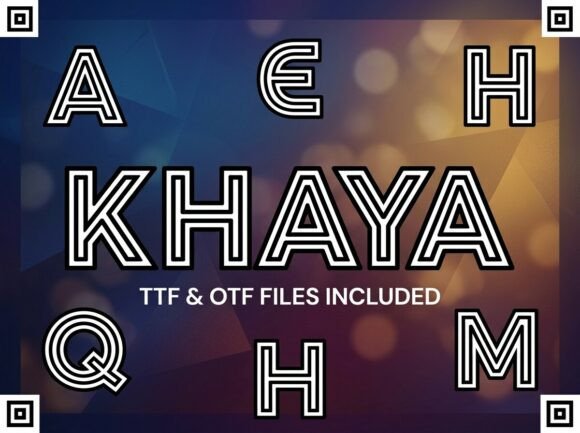 Khaya: The Bold Display Typeface for Handmade Shop Branding