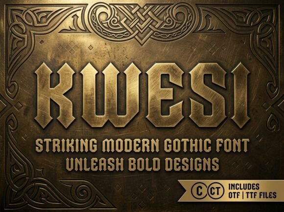 Kwesi Font: A Bold Typeface for Strong Brand Identity