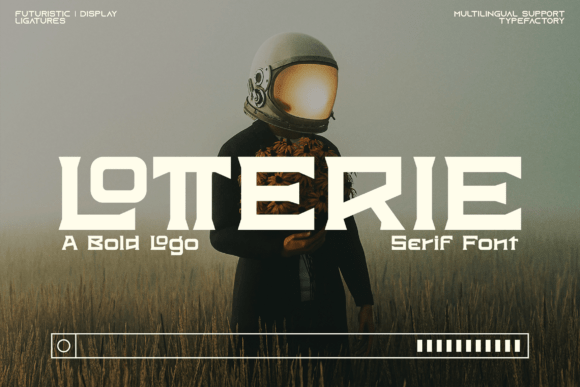 Lotterie: The Futuristic Display Font for Bold Campaigns