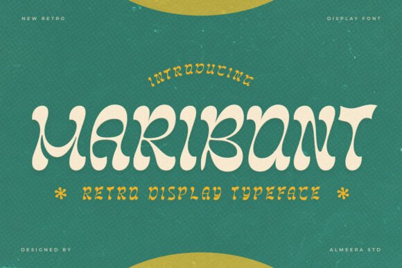 Maribont: A Retro Display Typeface for Authentic Brand Identity