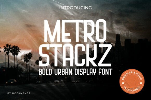 Metro Stackz: The Bold Display Typeface for Modern Makers