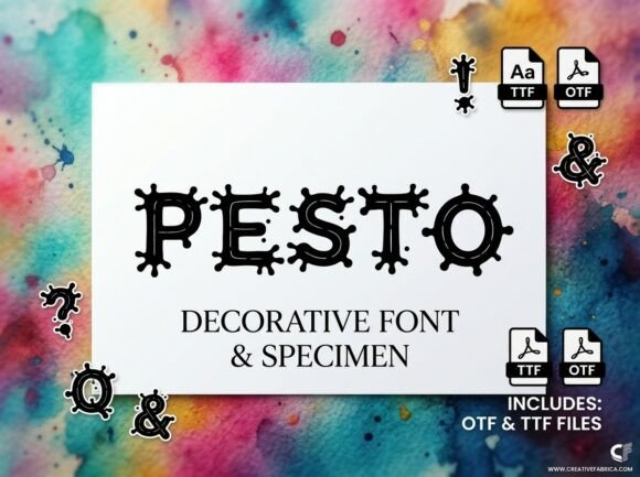 Pesto: The Seafaring Display Typeface for Bold Branding