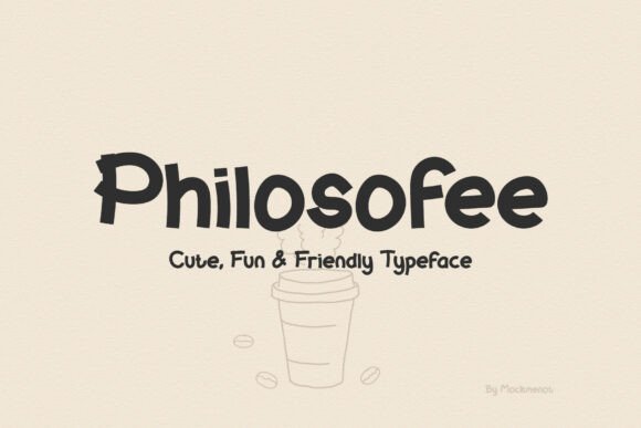 Philosofee: A Playful Display Font for Creative Branding Projects