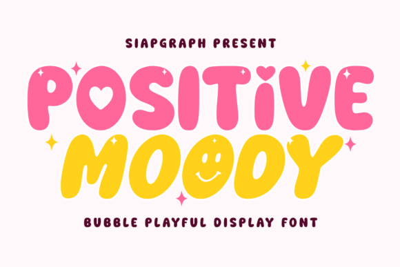 Positive Moody: A Playful Display Font for Bold Branding