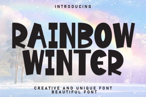 Rainbow Winter: A Hand-Penned Display Font for Warm Brand Identity