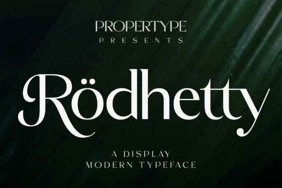 Rodhetty: An Elegant Display Typeface for Modern Web Design
