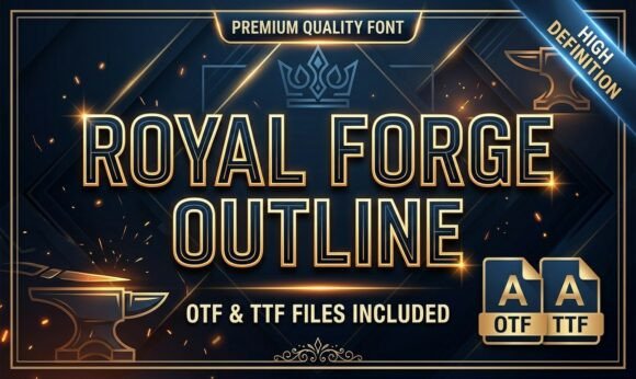 Royal Forge Outline: The Premium Display Font for Editorial Authority