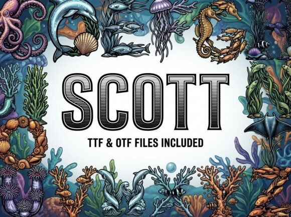 Scott: A Nautical Display Typeface for Bold Web Design