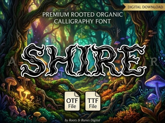 Shire: A Display Font That Elevates Handmade Creations
