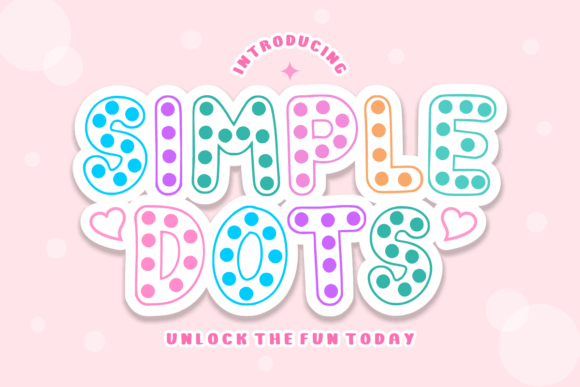 Simple Dots: The Playful Display Font That Elevates Web Design