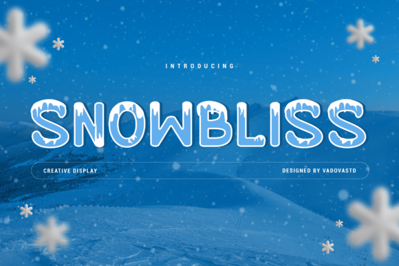 Snowbliss: A Premium Display Font for Seasonal Editorial Design