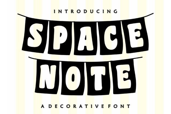 Space Note: The Playful Display Font for Handmade Brands