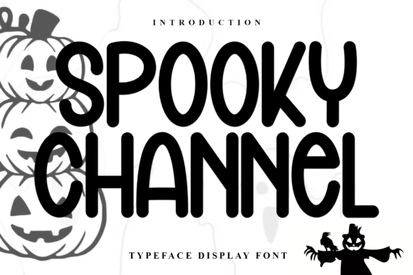 Spooky Channel: A Festive Display Font for Holiday Branding