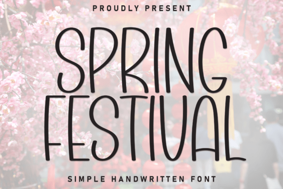 Spring Festival Font: A Joyful Display Typeface for Modern Web Design