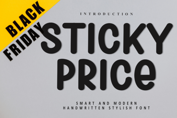 Sticky Price: The Handwritten Display Font That Brings Craft Projects to Life