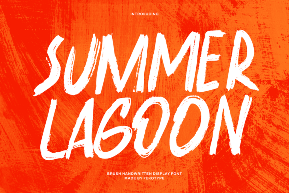 Summer Lagoon: A Bold Display Font for Authentic Summer Branding