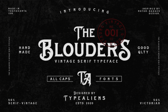 The Blouders: A Vintage Display Font to Elevate Your Brand Identity